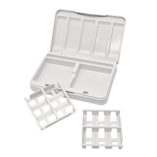 WHITE NIGHTS EMPTY WATERCOLOUR PALETTE, 12 CUPPERS