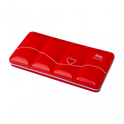 ROSA GALLERY CLASSIC CAJA ACUARELA METÁLICA VACÍA ROJA