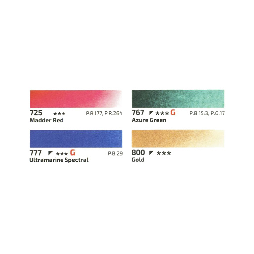 ROSA GALLERY ART HAPPY HOLIDAYS 3 LOT DE 4 AQUARELLES EN TUBES DE 10 ML - ÉDITION SPÉCIALE