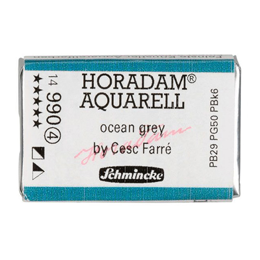 SCHMINCKE HORADAM CESC FARRÉ ÉDITION LIMITÉE - BOÎTE D'AQUARELLE 10 GODETS DE COULEURS ASSORTIES + GODET OCEAN GREY