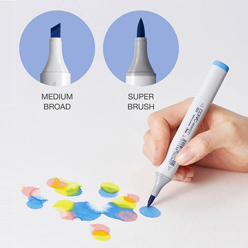 COPIC SKETCH MARKER SET MIT 12 STIFTEN IN GRUNDFARBEN